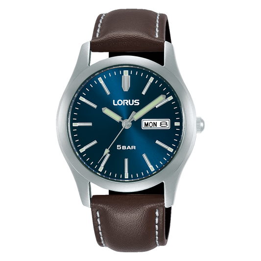 Lorus Gents Leather Strap Watch