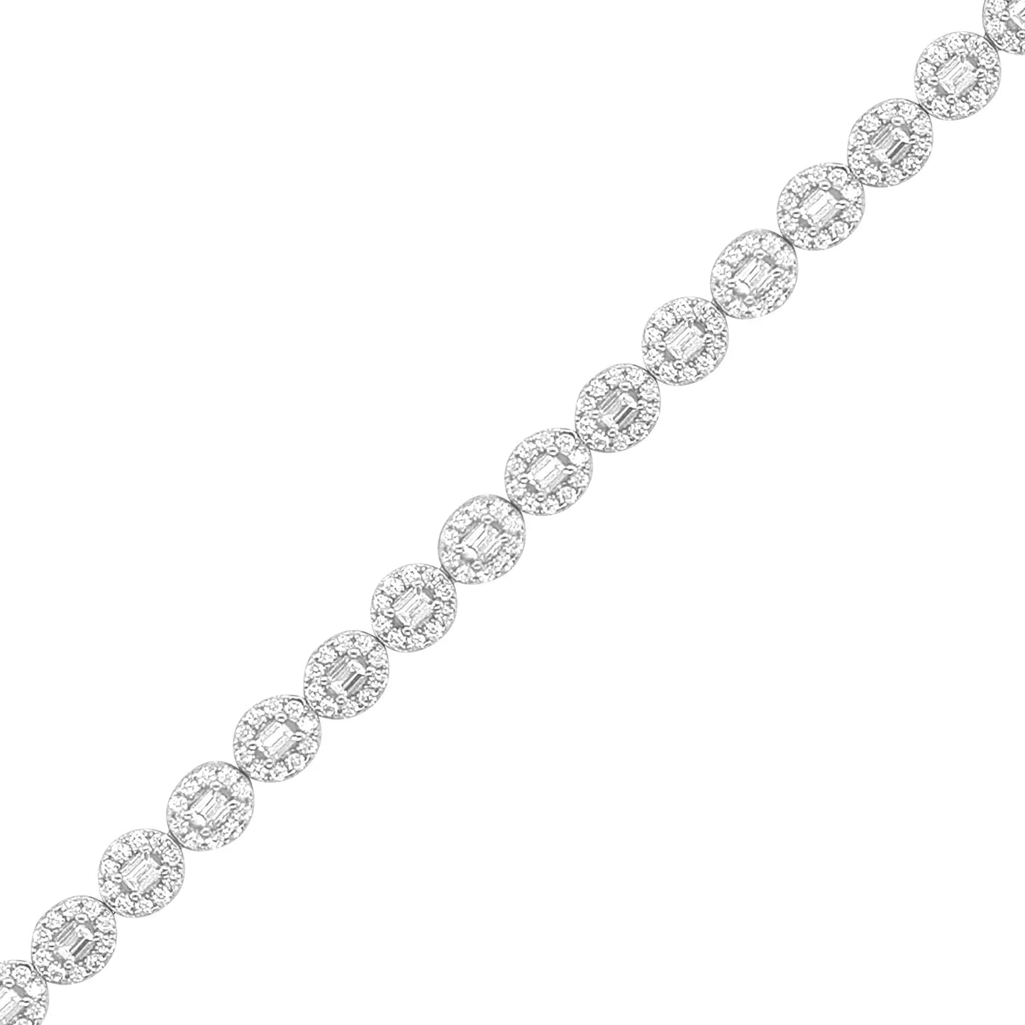 Sterling Silver CZ Bracelet