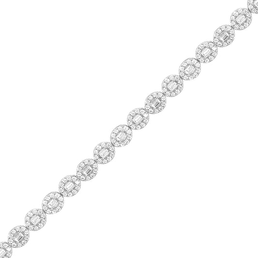Sterling Silver CZ Bracelet