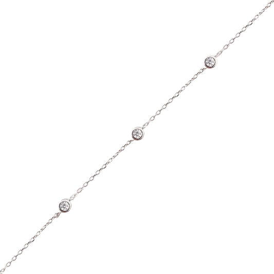Sterling Silver CZ Bracelet