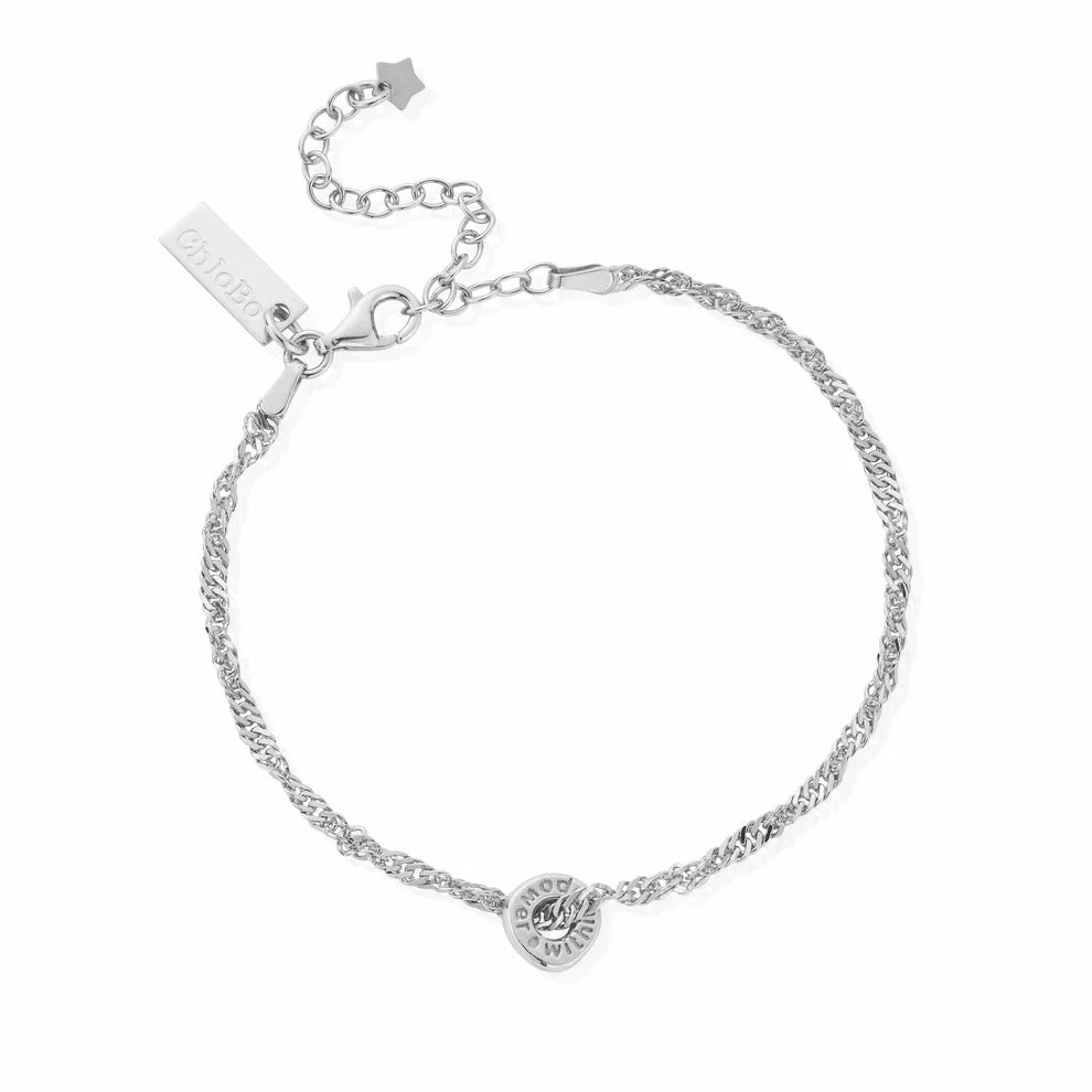 Twisted Rope Chain Power Within Bracelet