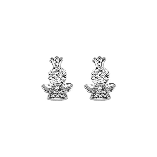 Silver Sparkle Princess Earrings