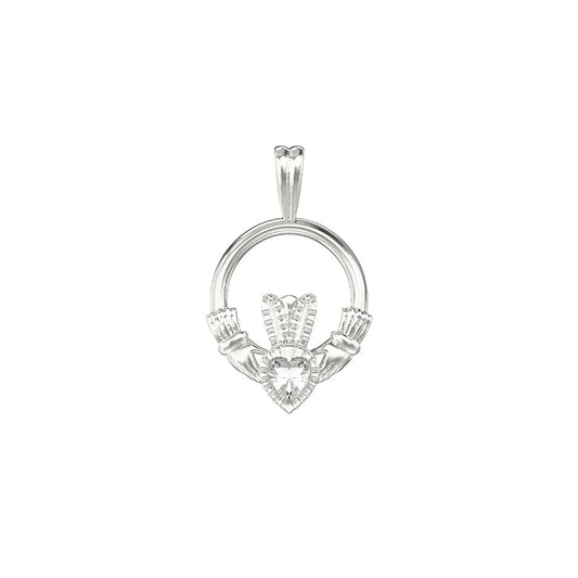 Sterling Silver Claddagh Pendant