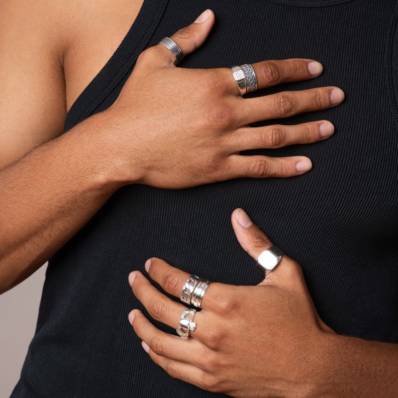 Men's Sterling Silver Claddagh Ring