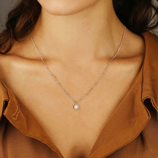 Silver Trends Mother of Pearl Necklace