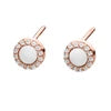Silver Trends Rose Silver Mother of Pearl Earrings
