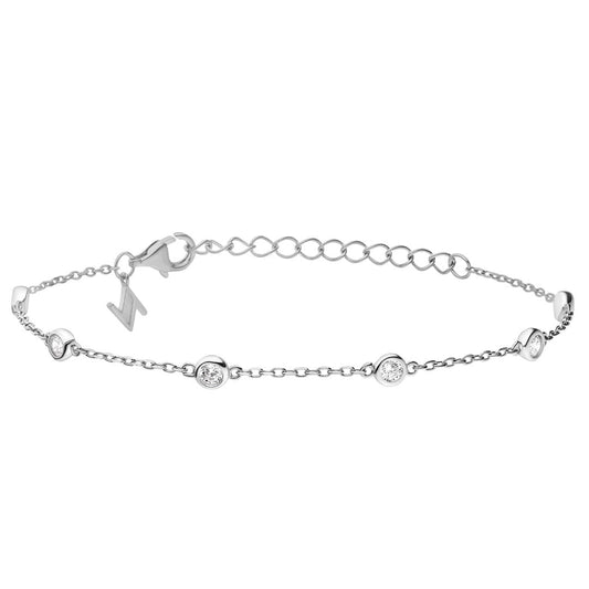 Silver Lynette Tiny Gems Bracelet