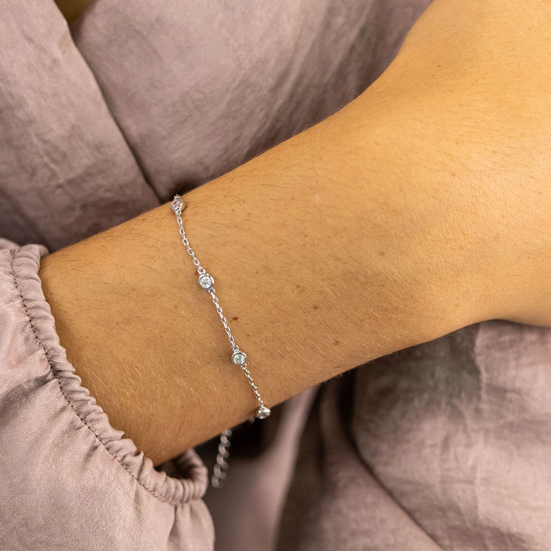 Silver Lynette Tiny Gems Bracelet