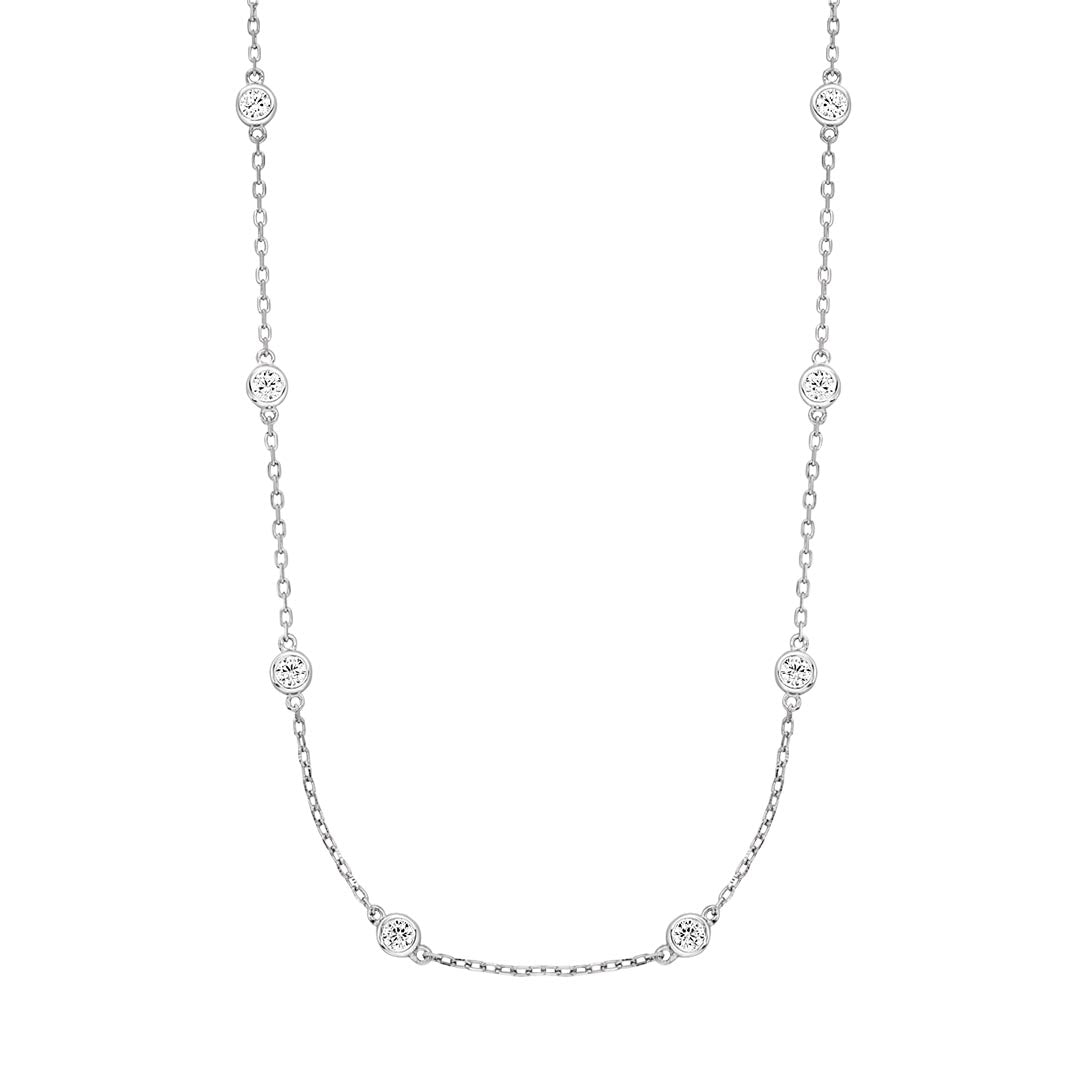 Silver Lynette Tiny Gems Necklace