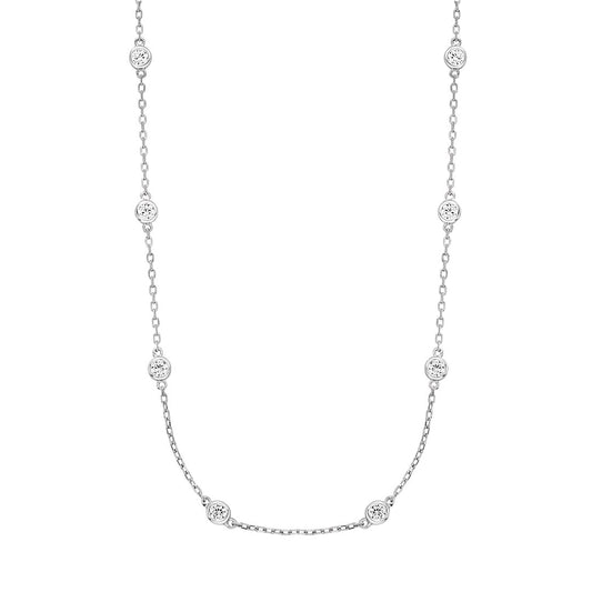 Silver Lynette Tiny Gems Necklace