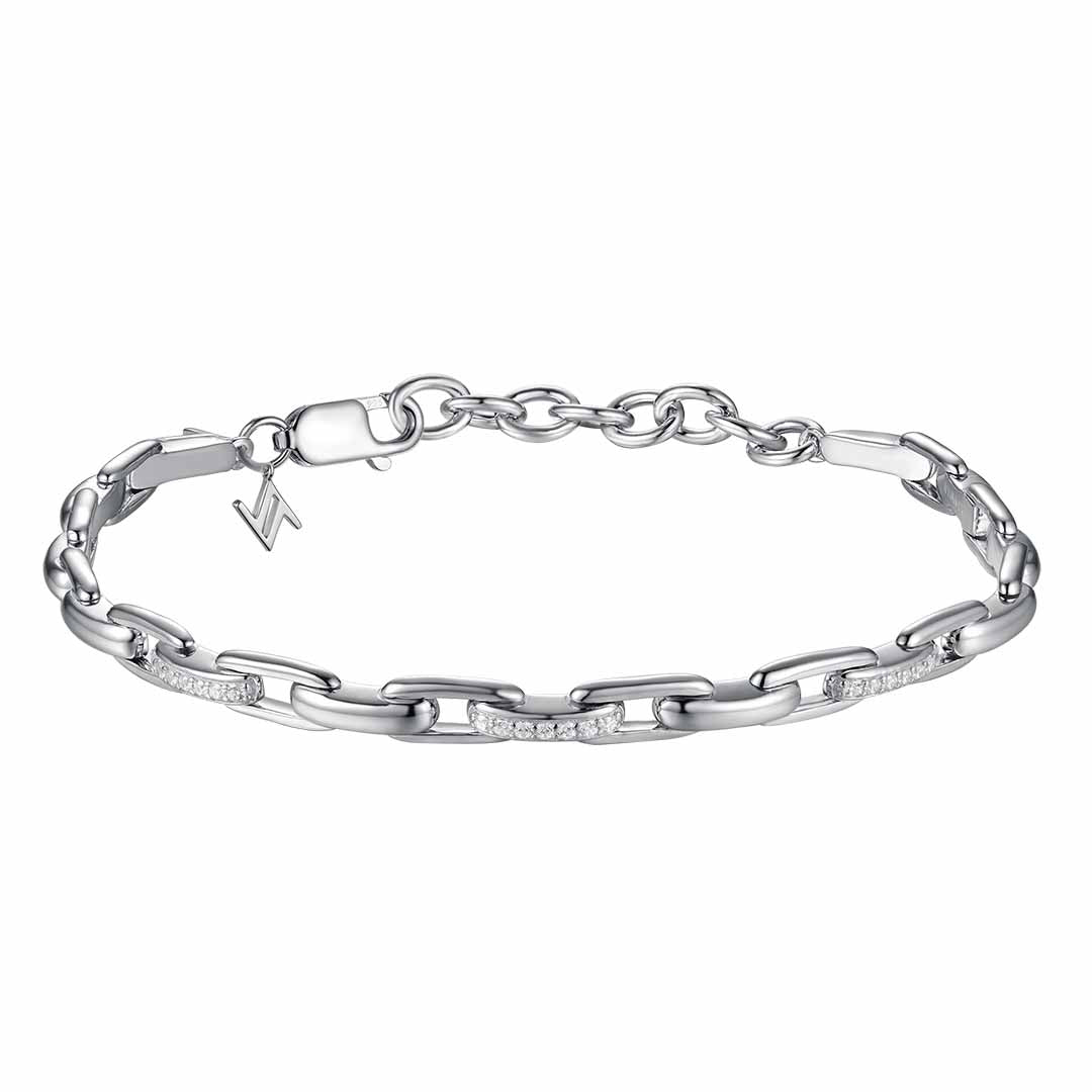 Silver Solid Flair Bracelet