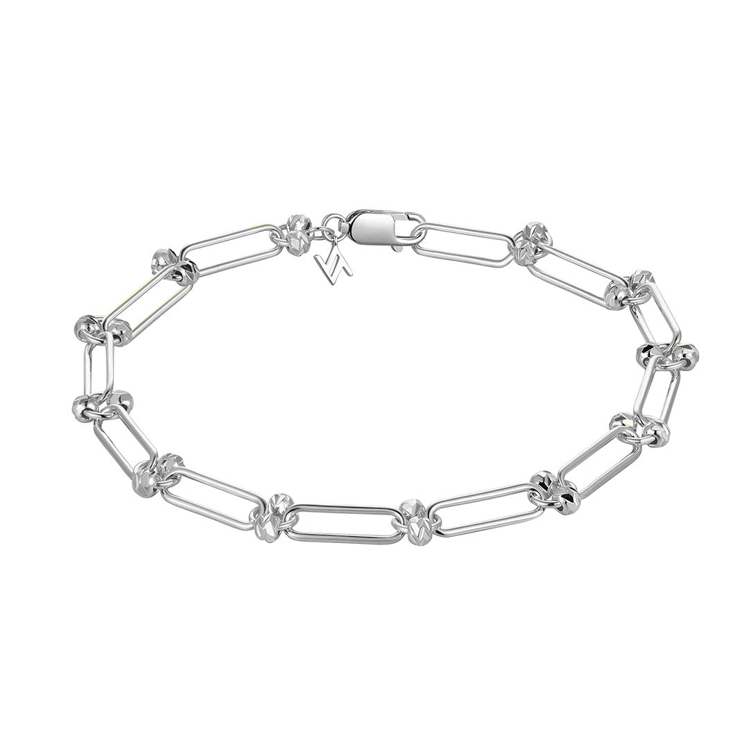 Silver Modern Aztec Bracelet