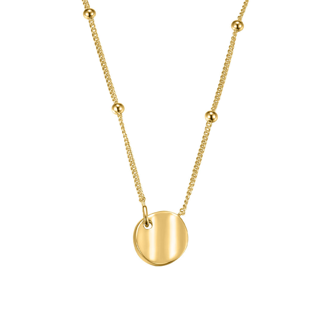 Silver Gold Plated Modern Aztec Necklace