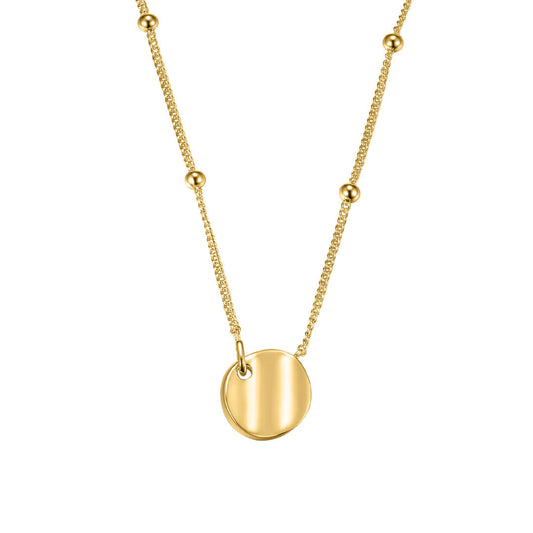 Silver Gold Plated Modern Aztec Necklace