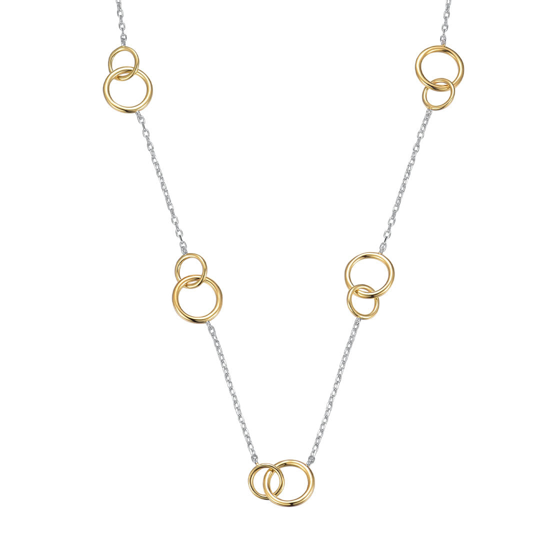 Duo Tone Vivid Chains Necklace