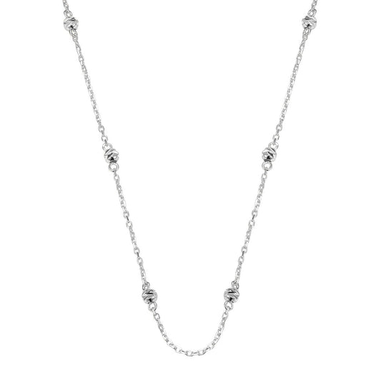 Silver Modern Aztec Necklace
