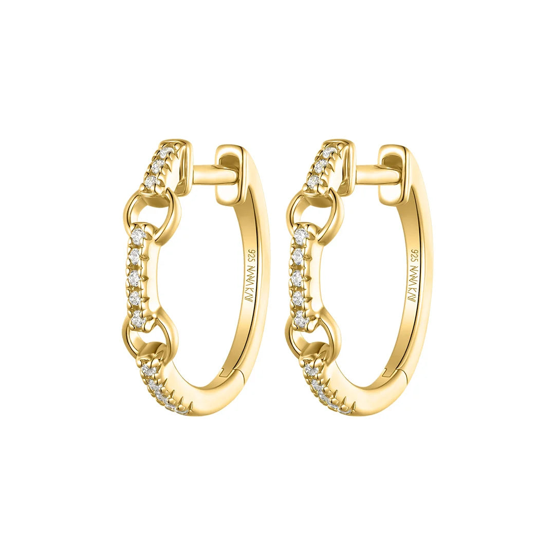 Golden Solid Flair Creole Hoops