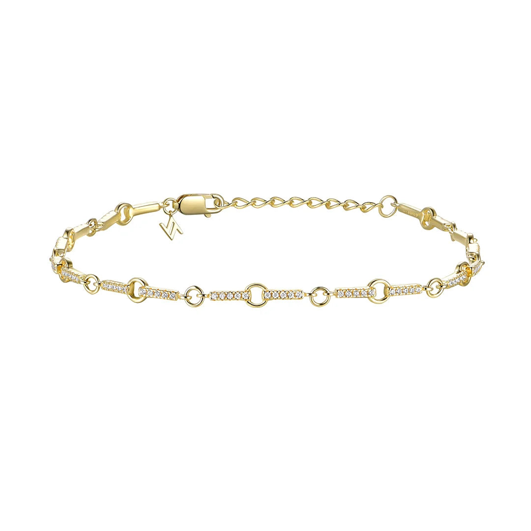 Golden Solid Flair Bracelet