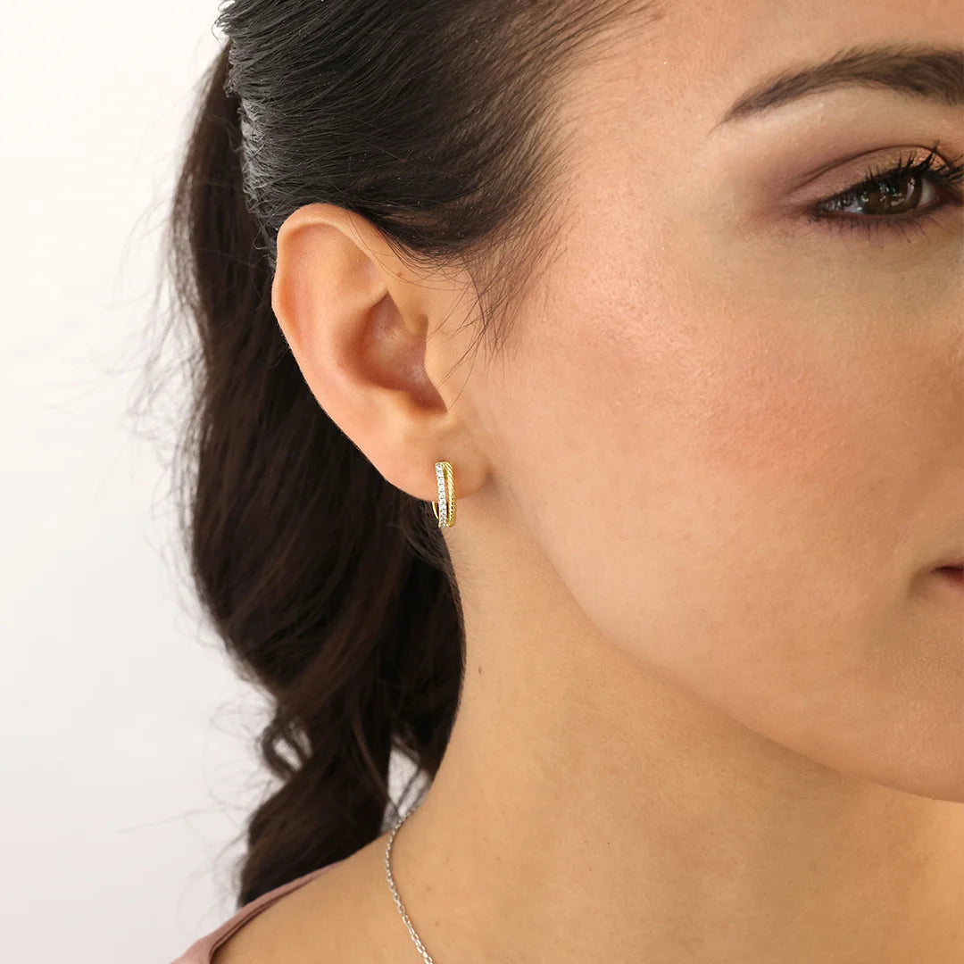 Golden Glam Rebel Creole Hoops