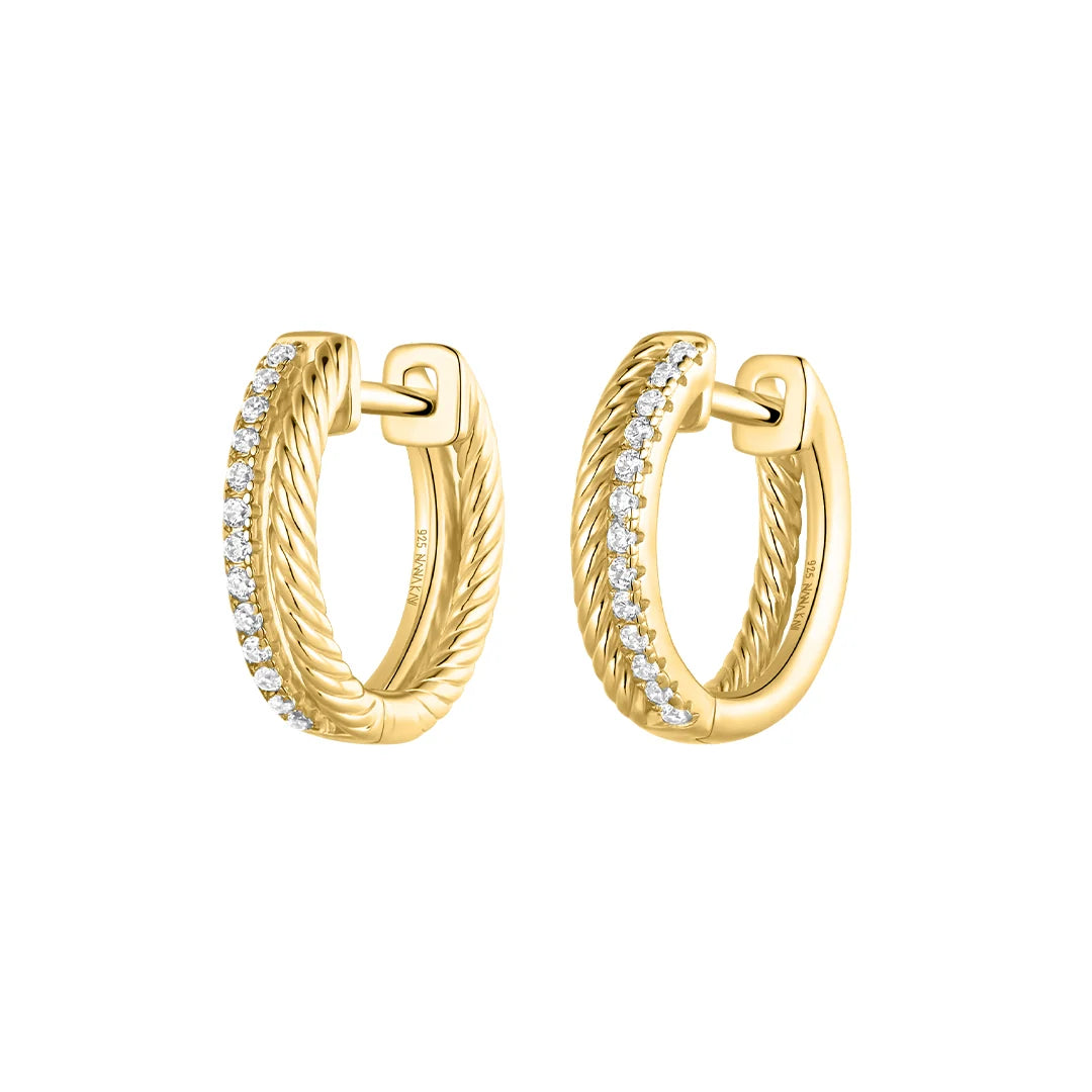 Golden Glam Rebel Creole Hoops