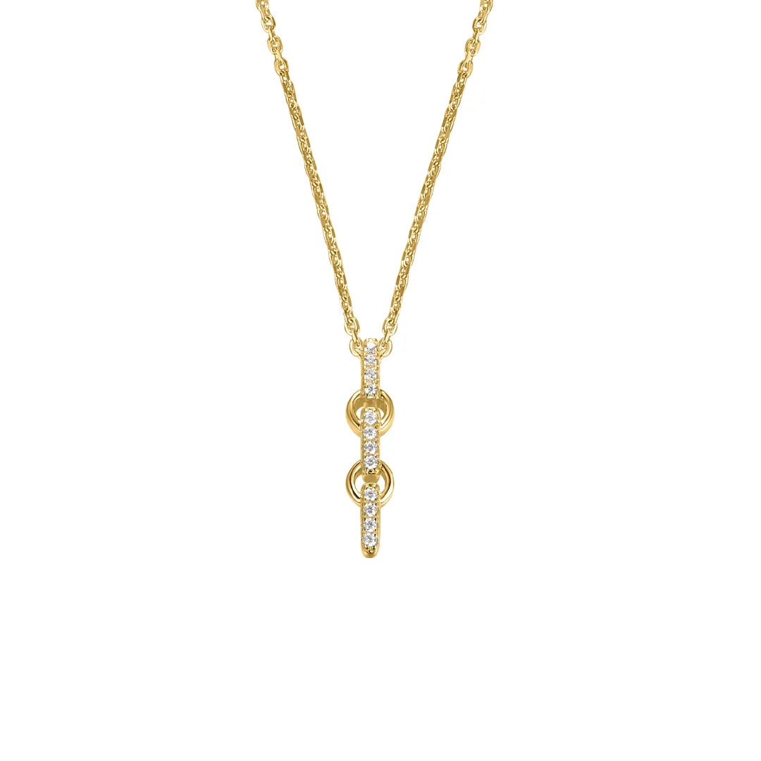 Golden Solid Flair Necklace