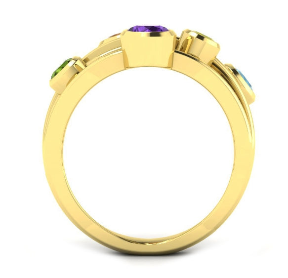 9ct Yellow Gold Gemstone Ring