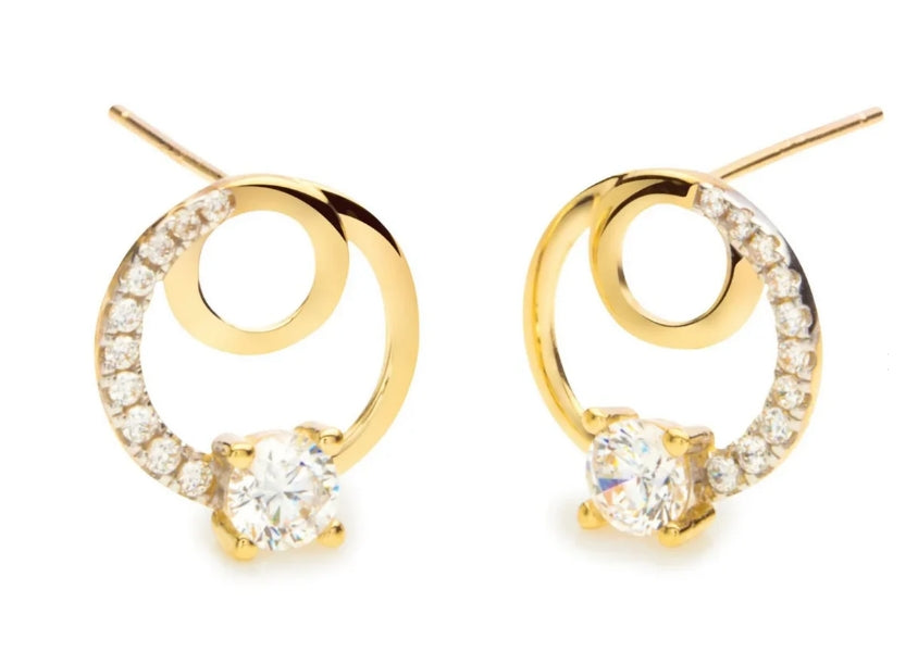 9ct Gold Aurora Earrings