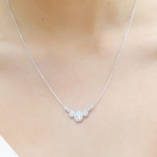 Sorbonne Crystal Pear Cut Pendant