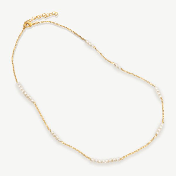 St. Ives Gold Pearl Chain Necklace