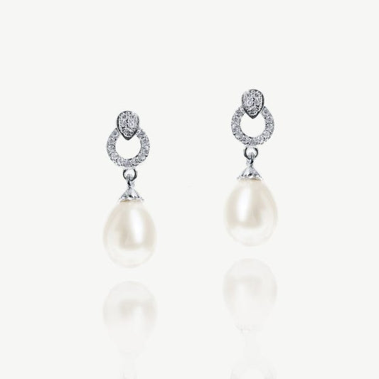 Stockholm Crystal Pearl Classic Earrings