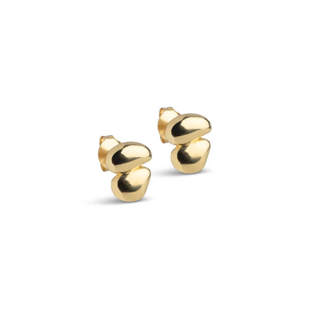 Gold Melia Stud Earrings