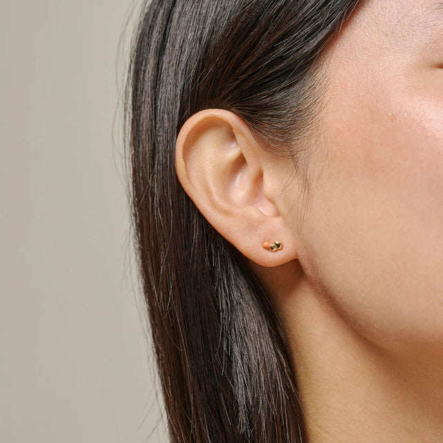 Gold Coral Nara Studs