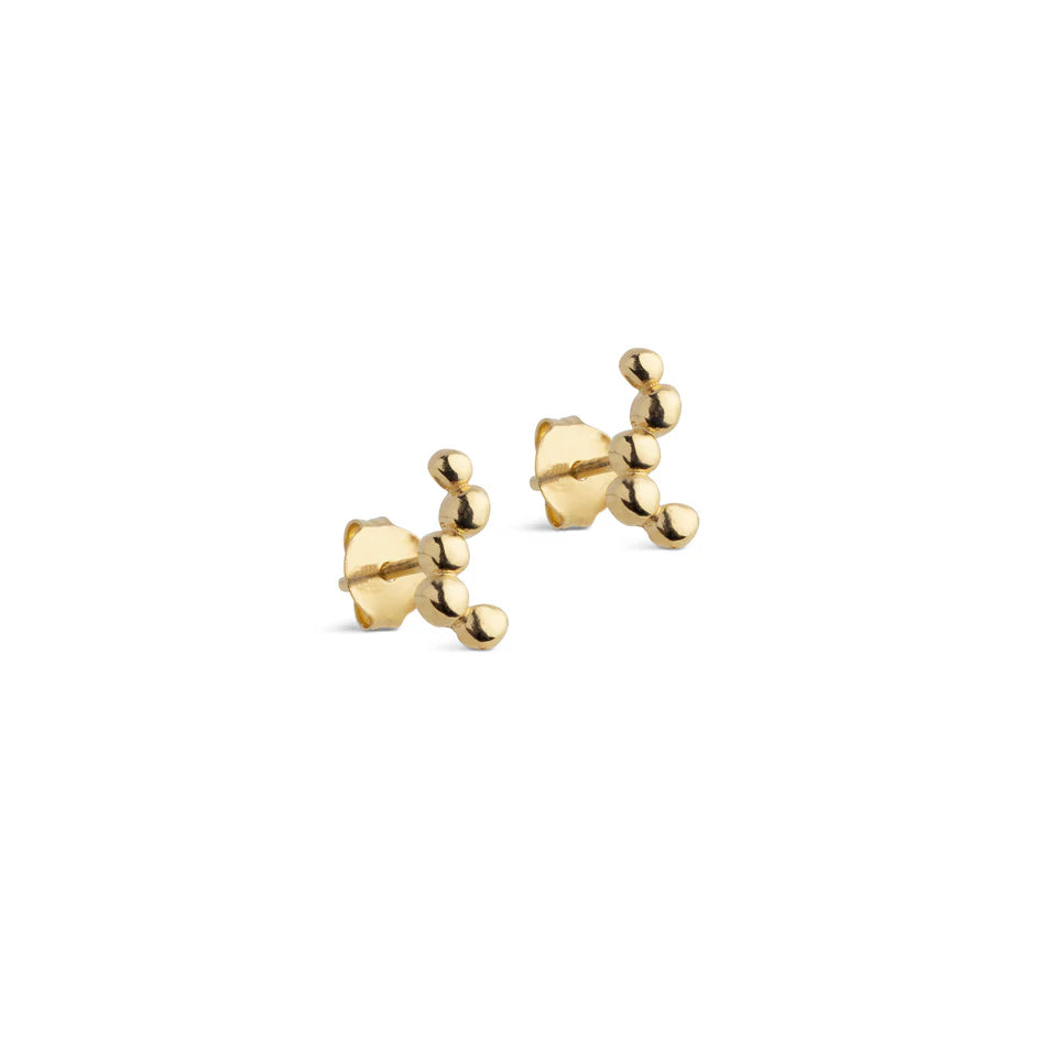Gold Nara Long Stud Earrings