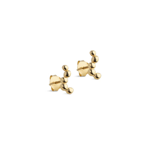 Gold Nara Long Stud Earrings