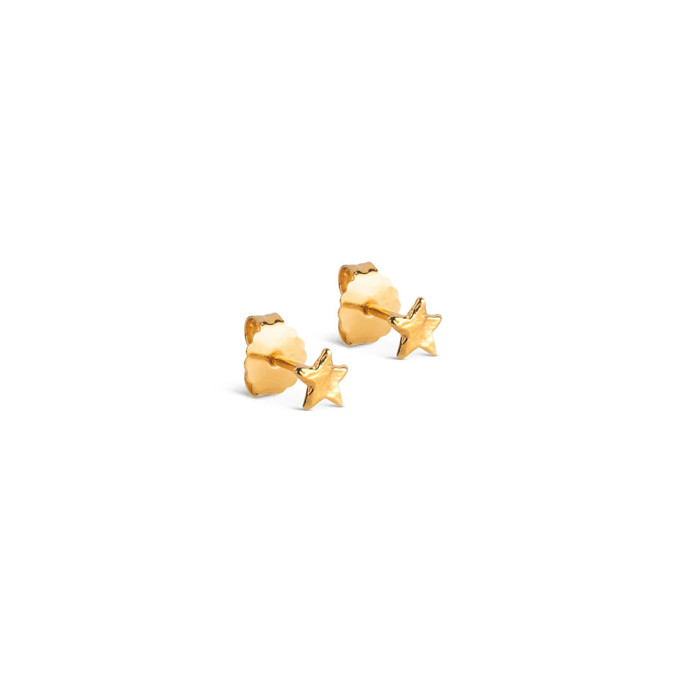 Gold Star Energy Stud Earrings