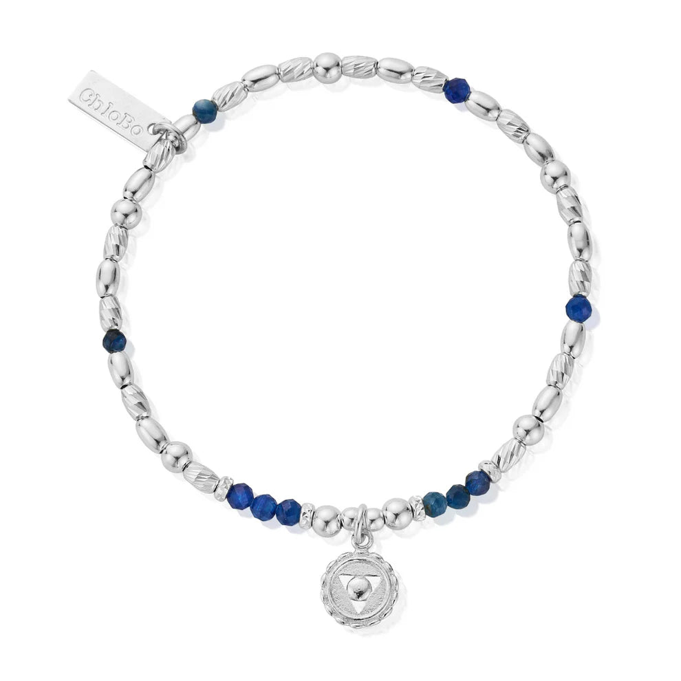 Silver Kyanite Chakra Bracelet