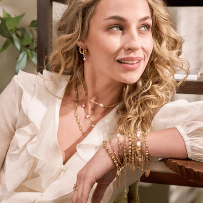 Classic Pearl Huggie Hoops