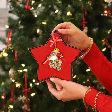 Gem Christmas Decoration - Robin