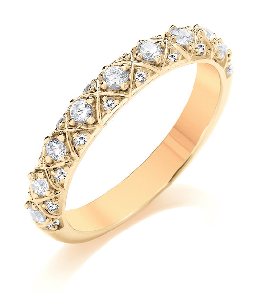 Vintage Style Diamond Band