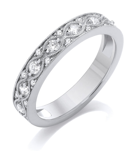 Vintage Scatter Style Diamond Band