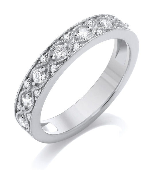 Vintage Scatter Style Diamond Band