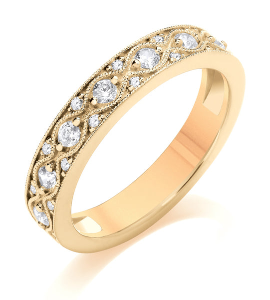 Vintage Scatter Style Diamond Band