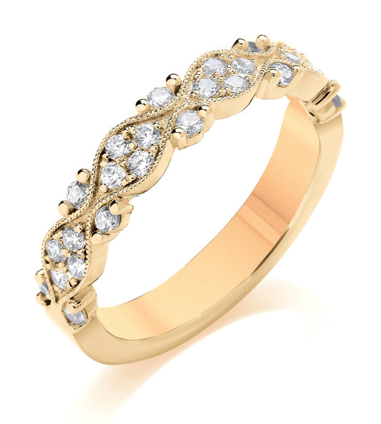 Vintage Scatter Diamond Band