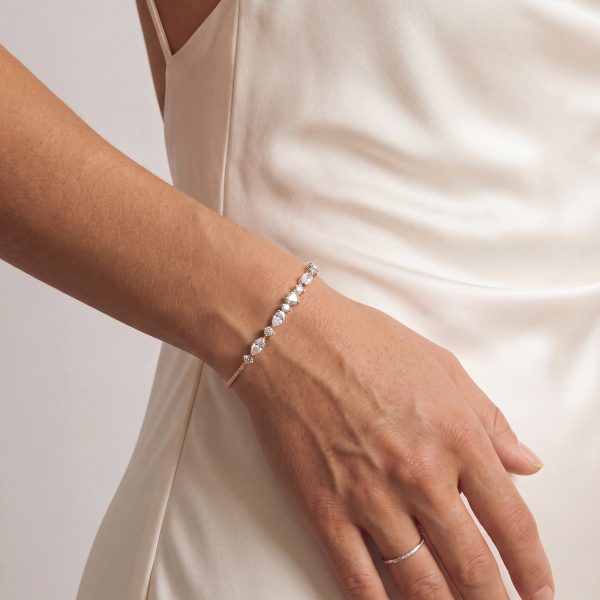 Versailles Rhodium Crystal Bracelet