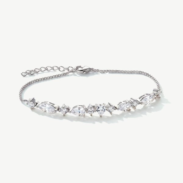 Versailles Rhodium Crystal Bracelet