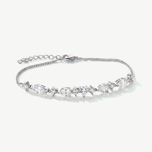 Versailles Rhodium Crystal Bracelet