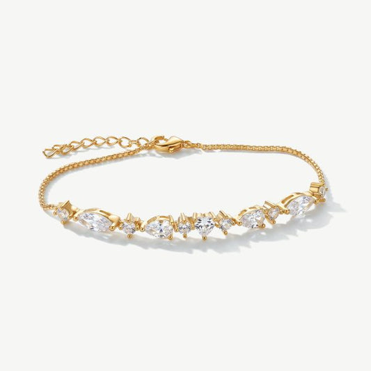 Versailles Gold Crystal Bracelet