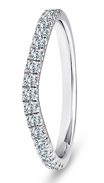 Diamond Wave French Pave Band
