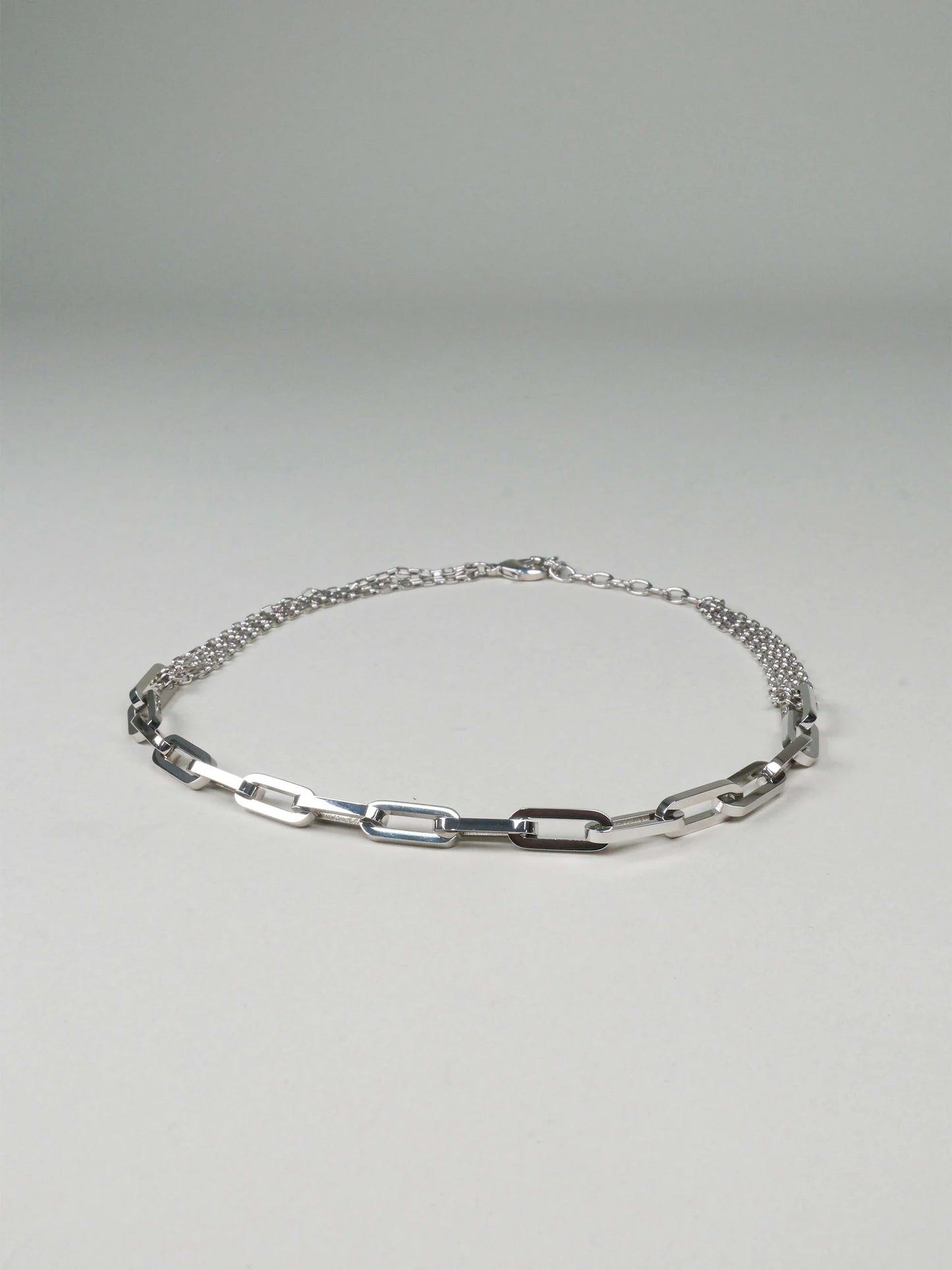 Rebecca Silver Tone Cult small mix necklace