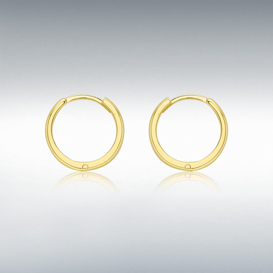 9ct Yellow Gold Huggy Hoop Creole Earrings